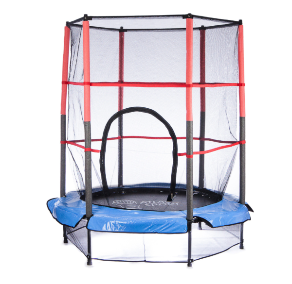 Батут Atlas Sport 140 см (4.5ft) на эластичных ремнях, максимальная нагрузка 35 кг. / Батут для самых маленьких